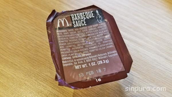 シンガポール　マクドナルド　チリソース　メニュー　ブログ