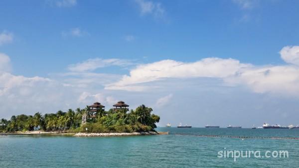 セントーサ島　パラワンビーチ　おすすめ　できること　泳げる　砂浜