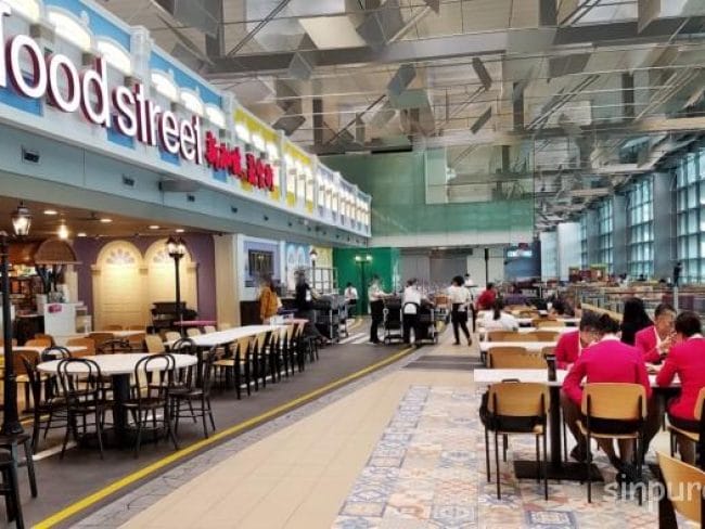シンガポール　チャンギ空港　ターミナル3　食事　フードコート　レストラン