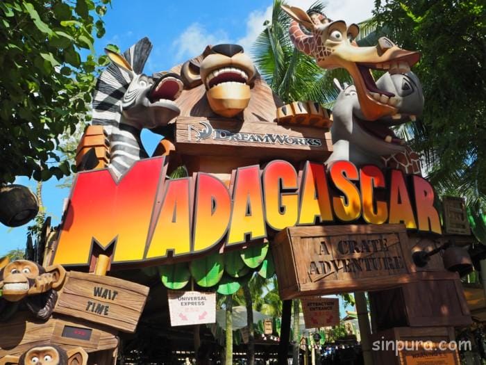 ユニバーサルシンガポール USS アトラクション 待ち時間