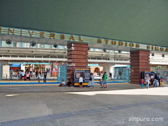 ユニバーサルスタジオシンガポール　USS　混雑　エントランス