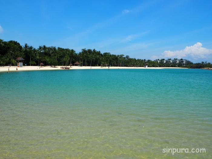 シンガポール　シロソビーチ　セントーサ島　ビーチ　おすすめ　泳げる　砂浜