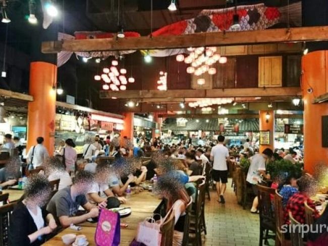 セントーサ島　帰るついで　食事　フードコート　おすすめ