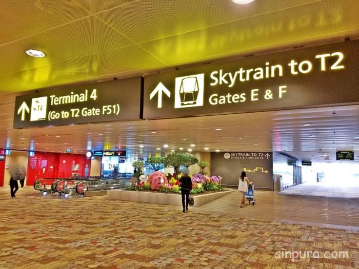 チャンギ空港 スカイトレイン ターミナル1