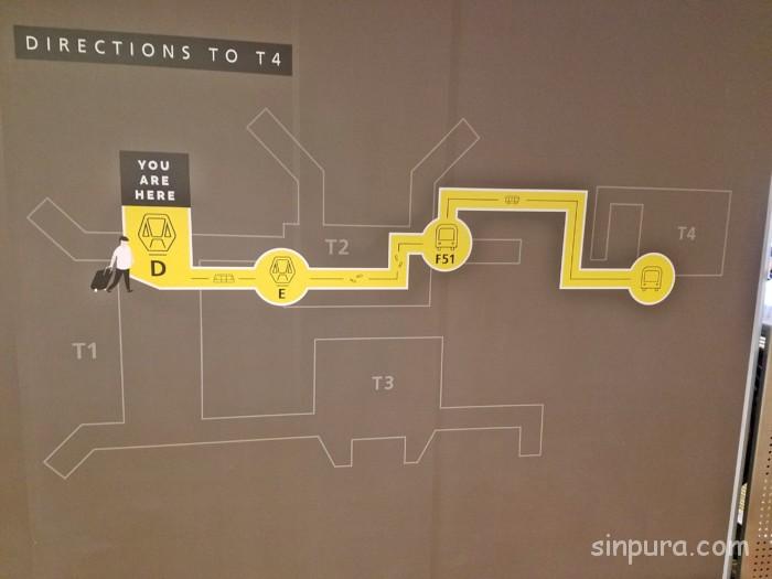 チャンギ空港 スカイトレイン ターミナル1