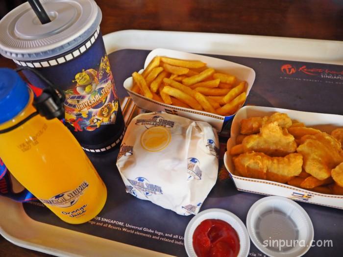 ユニバーサルスタジオシンガポール　USS 食事　レストラン