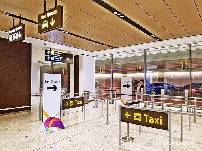 チャンギ空港　タクシー乗り場　ターミナル１