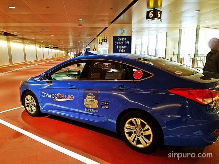 チャンギ空港　タクシー乗り場　ターミナル１