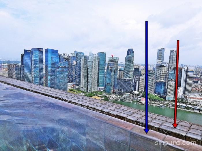 マリーナベイサンズ プール 落ちる 落ちた人 インフィニティプール 危ない