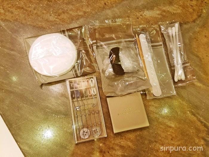 マリーナベイサンズ　アメニティ　種類　持ち帰り