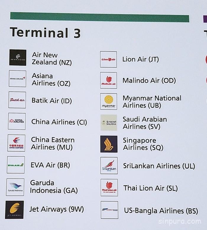 シンガポール　チャンギ空港　ターミナル１　MRT 路線図