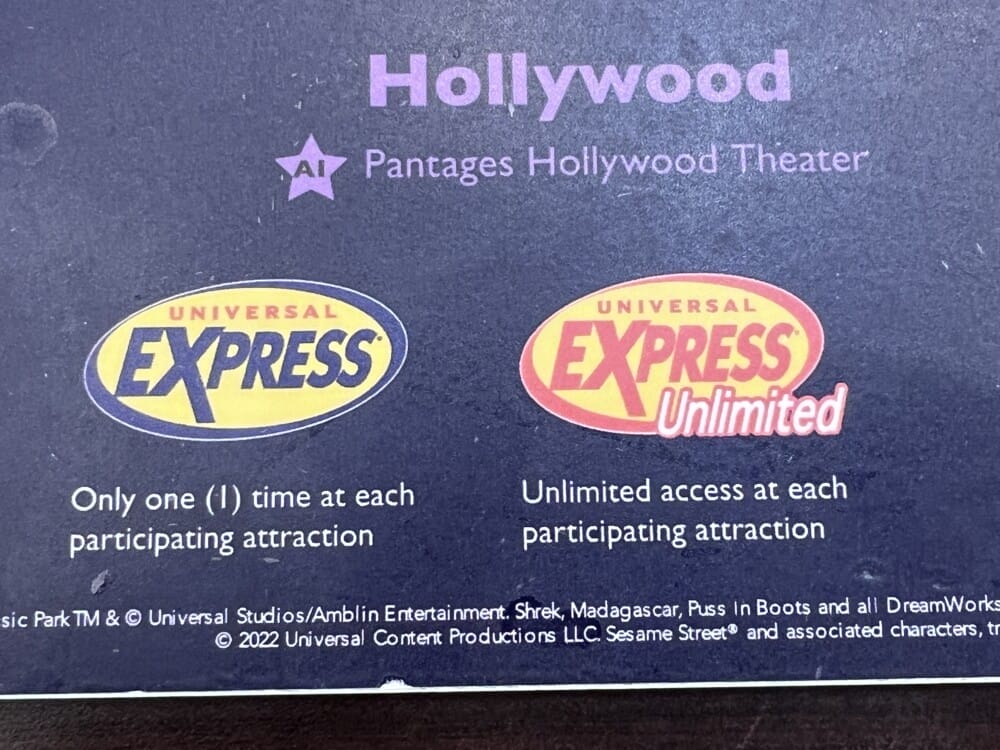 USS　ユニバーサルスタジオシンガポール　エクスプレスパス　料金　種類