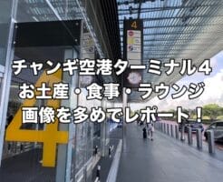 チャンギ空港 ターミナル4 お土産 食事 ラウンジ
